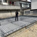 本日ERIの新築住宅配筋検査です。ものすごく背筋が綺麗ですねって検査員の方から褒められて、職人もにんまりw
